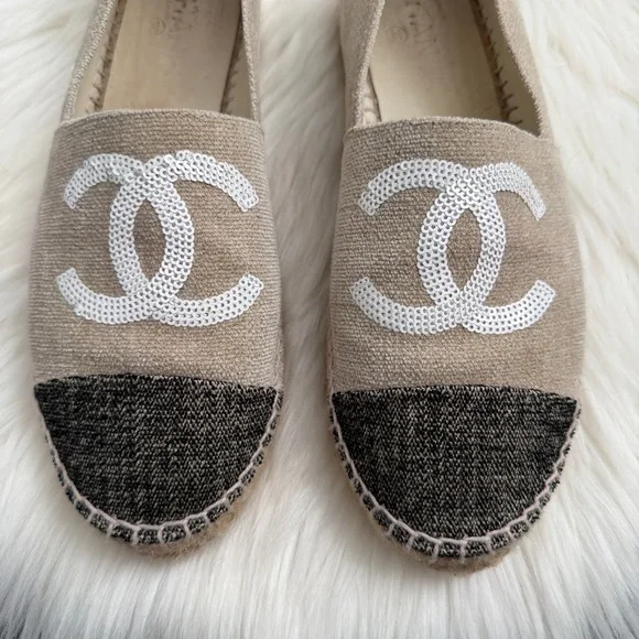 chanel sequins espadrilles size 40 - Picture 2 of 10